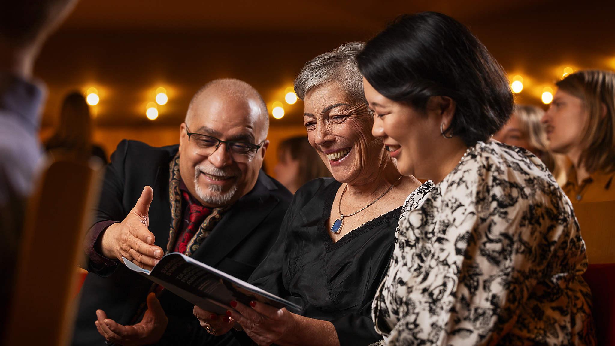 Konsertbesökare i Berwaldhallen